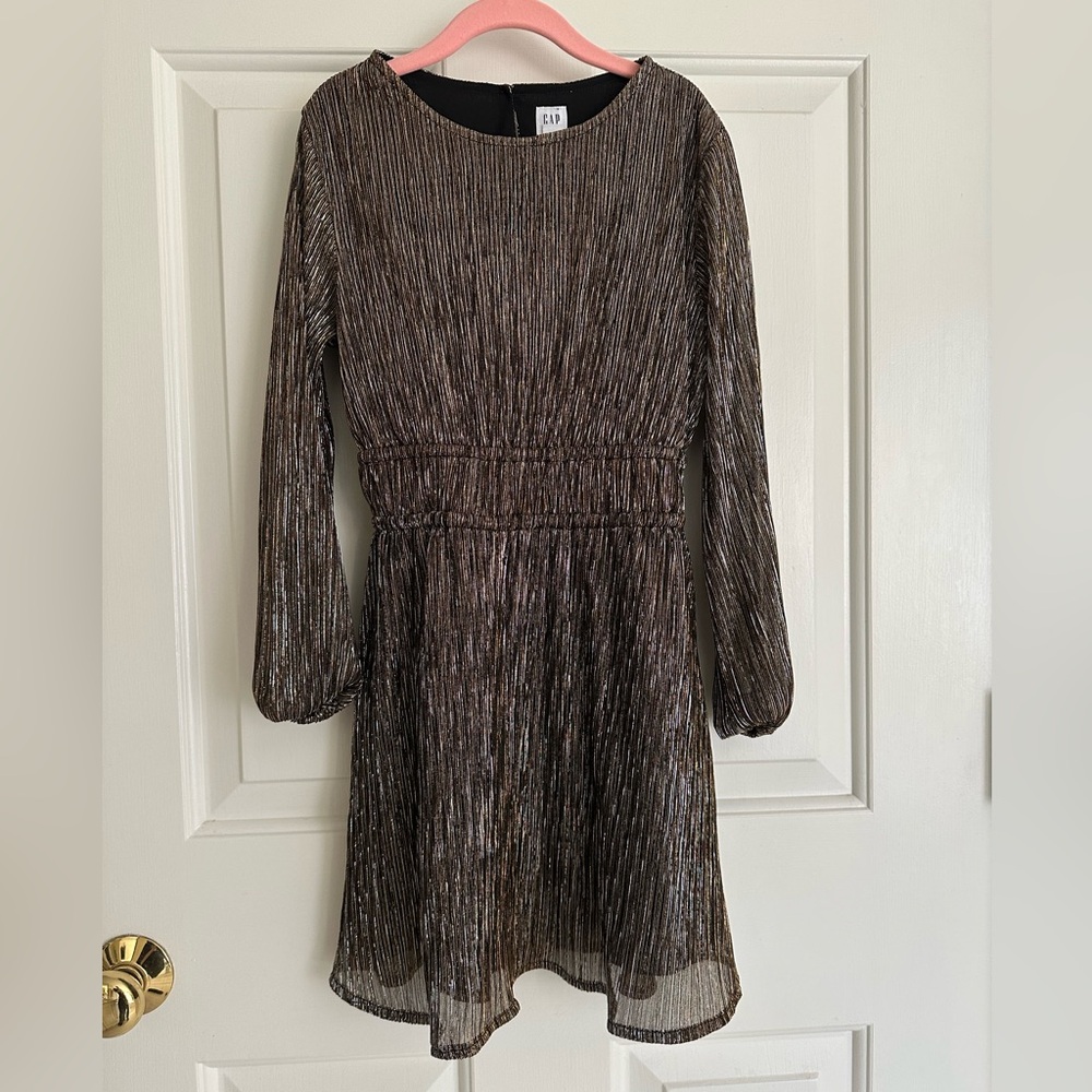 GAP Shimmering Black Kids Dress, size medium